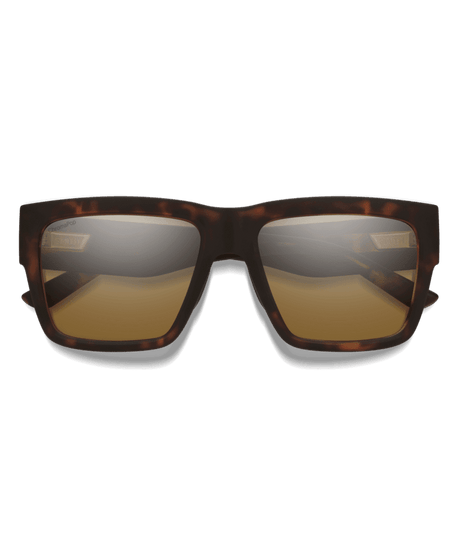 SMITH Lineup Matte Tortoise - ChromaPop Brown Polarized Sunglasses Sunglasses Smith 