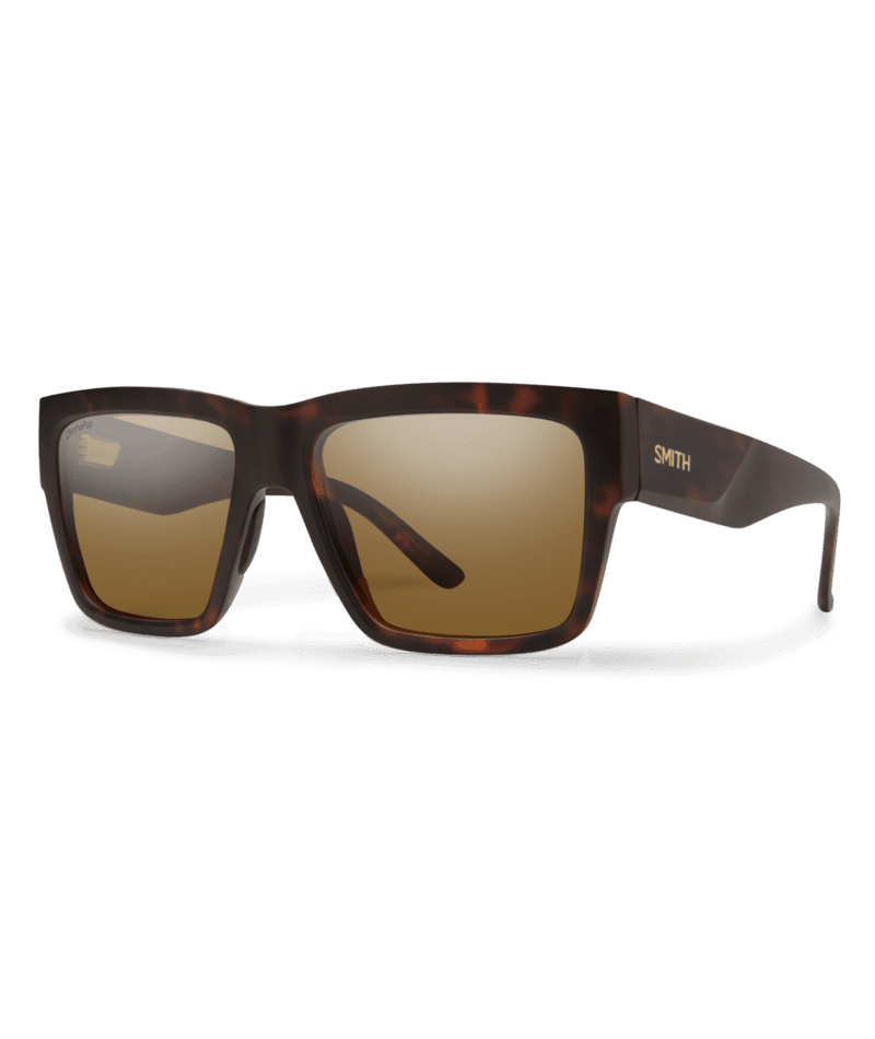 SMITH Lineup Matte Tortoise - ChromaPop Brown Polarized Sunglasses Sunglasses Smith 