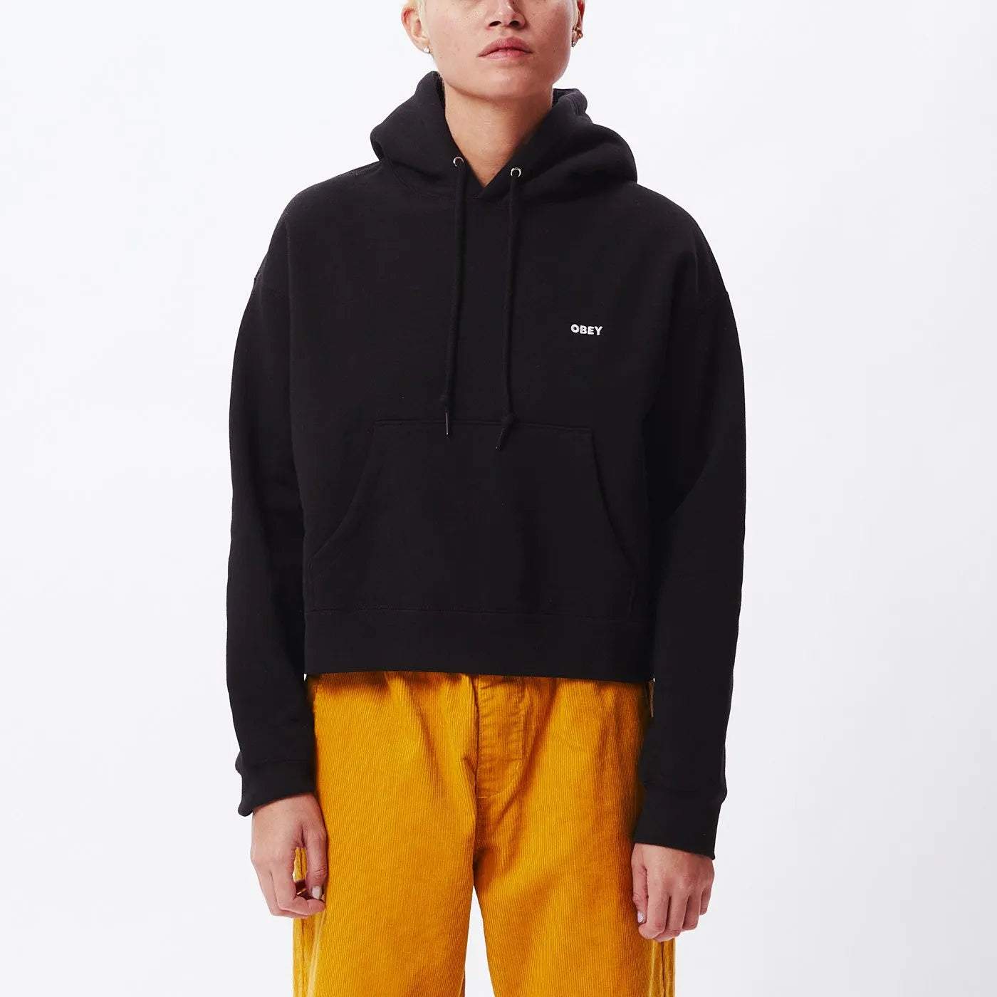 Obey cropped hoodie hotsell