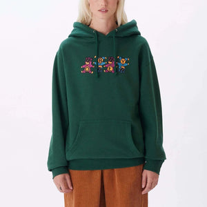 OBEY Women's Obey Circus Bears Pullover Hoodie Dark Green Women's Pullover Hoodies Obey 