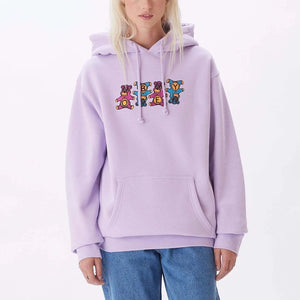 OBEY Women's Obey Circus Bears Pullover Hoodie Lavender Women's Pullover Hoodies Obey 