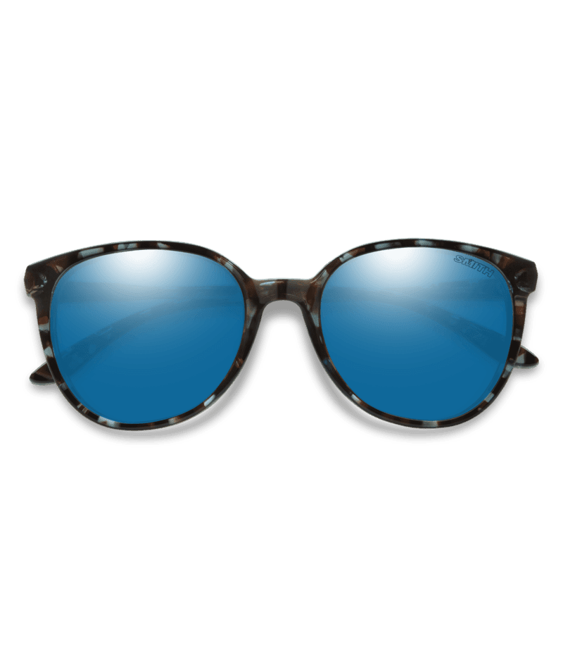 SMITH Cheetah Sky Tortoise - ChromaPop Blue Mirror Polarized Sunglasses Sunglasses Smith 