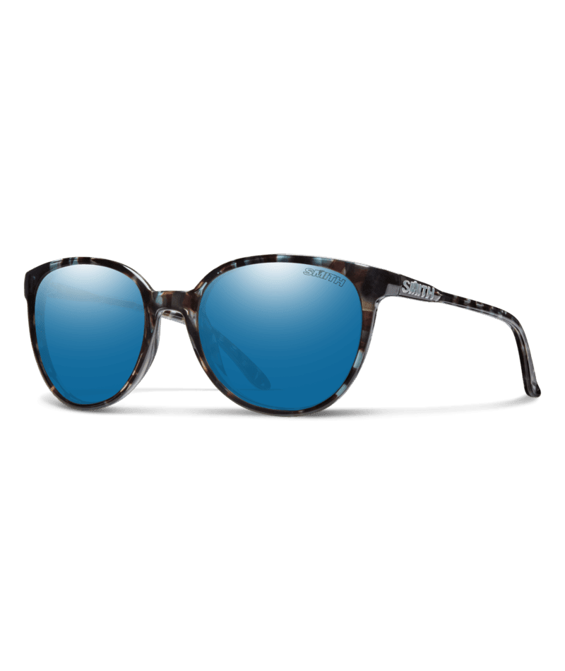 SMITH Cheetah Sky Tortoise - ChromaPop Blue Mirror Polarized Sunglasses Sunglasses Smith 