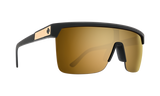 SPY Flynn 5050 Matte Black Gold - HD Plus Bronze With Gold Spectra Mirror Sunglasses