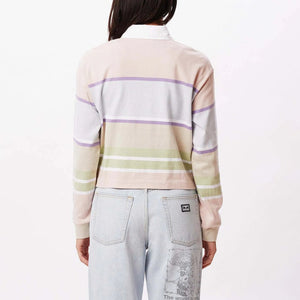 OBEY Corridor Polo Women's Opal Multi Women's Long Sleeve T-Shirts Obey 