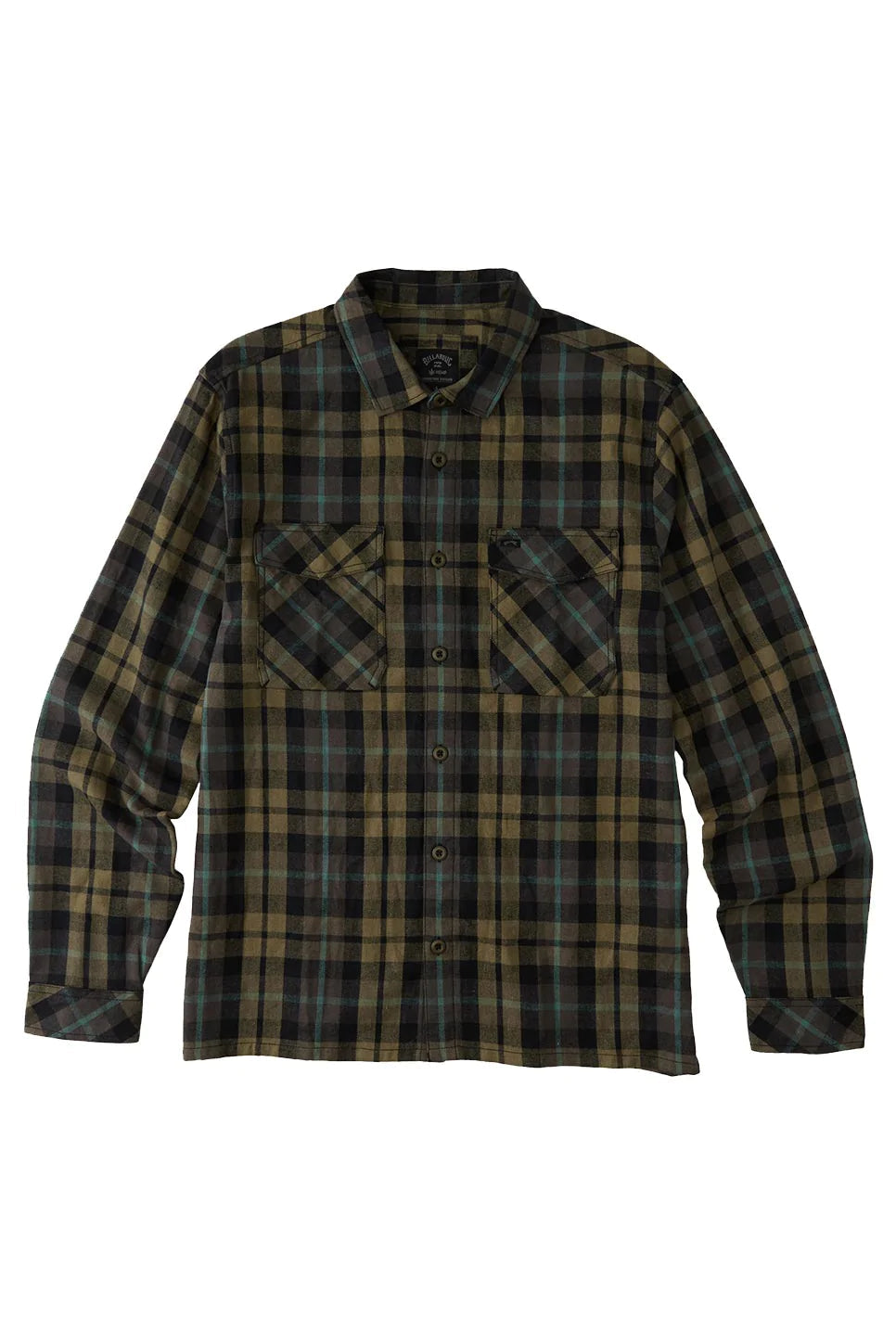 BILLABONG A/Div Westport Organic Flannel Military Men's Long Sleeve Button Up Shirts Billabong 
