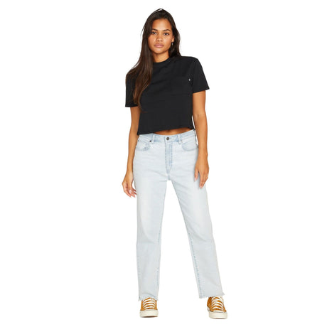 VOLCOM Women's Stone Step High Rise Pants Allover Stone Light Women's Pants Volcom 