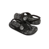VOLCOM Recliner Sandals Little Youth Black White