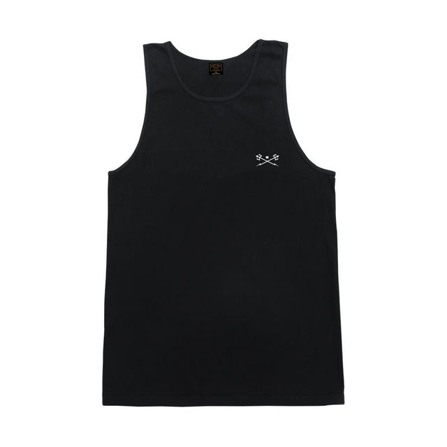 DARK SEAS Go To Pigment Tank Black MENS APPAREL - Men's Jerseys and Tank Tops Dark Seas M 