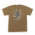 DARK SEAS Mysterious Organic T-Shirt Bronze Brown Men's Short Sleeve T-Shirts Dark Seas 