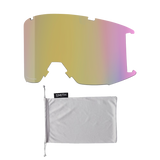 SMITH Squad XL Black - ChromaPop Everyday Red Mirror + ChromaPop Storm Yellow Flash Snow Goggle