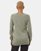 TENTREE Women's Highline Cotton Acre Sweater Agave Green Women's Sweaters Tentree 