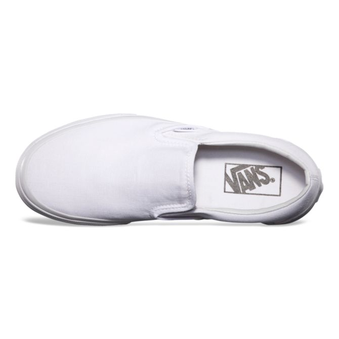 VANS Classic Slip On Shoes True White