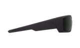 SPY General Soft Matte Black - HD Plus Grey Green Sunglasses