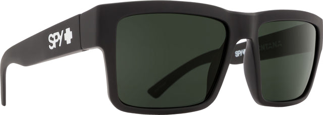 SPY Montana Soft Matte Black - Happy Grey Green Sunglasses SUNGLASSES - Spy Sunglasses Spy 
