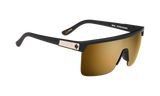 SPY Flynn 5050 Matte Black Gold - HD Plus Bronze With Gold Spectra Mirror Sunglasses