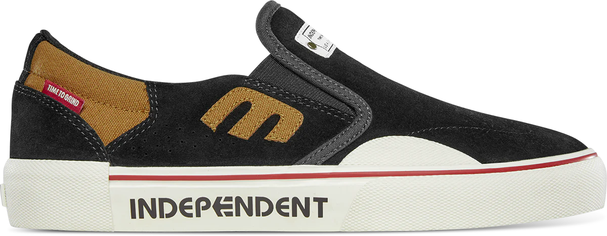 ETNIES Marana Slip X Indy Shoes Black/Brown Men's Skate Shoes Etnies 