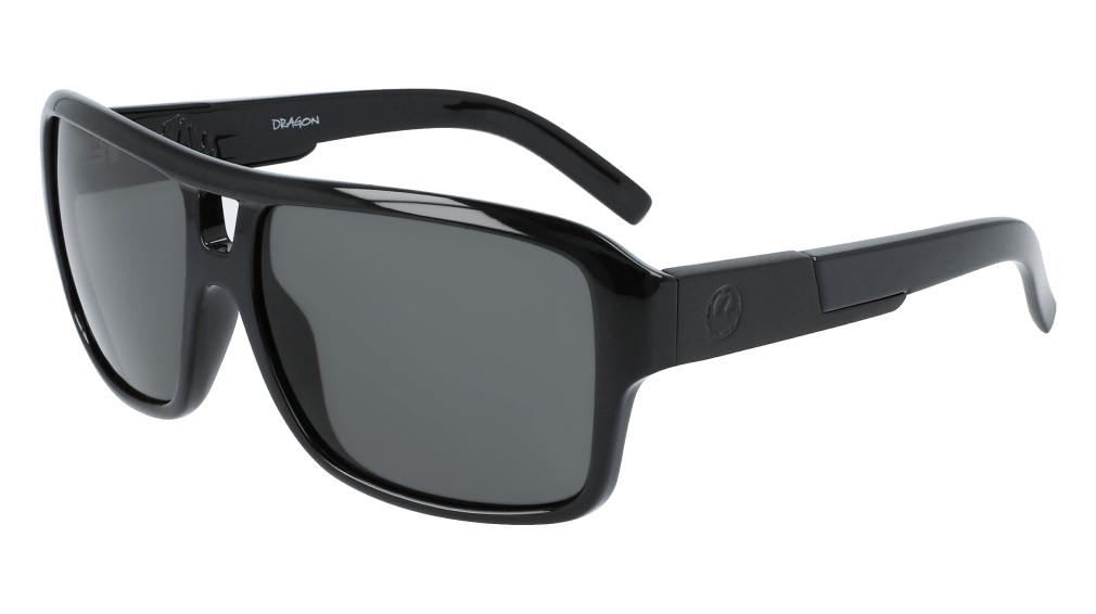 DRAGON The Jam Small Jet Black - Lumalens Smoke Sunglasses SUNGLASSES - Dragon Sunglasses Dragon 