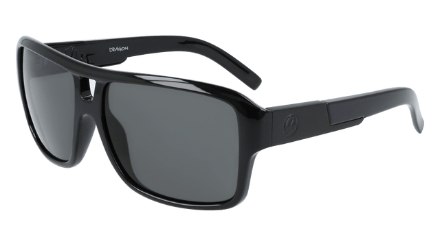 DRAGON The Jam Small Jet Black - Lumalens Smoke Sunglasses SUNGLASSES - Dragon Sunglasses Dragon 