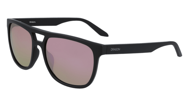 DRAGON Cove Matte Black - Lumalens Rose Gold Ion Sunglasses SUNGLASSES - Dragon Sunglasses Dragon 