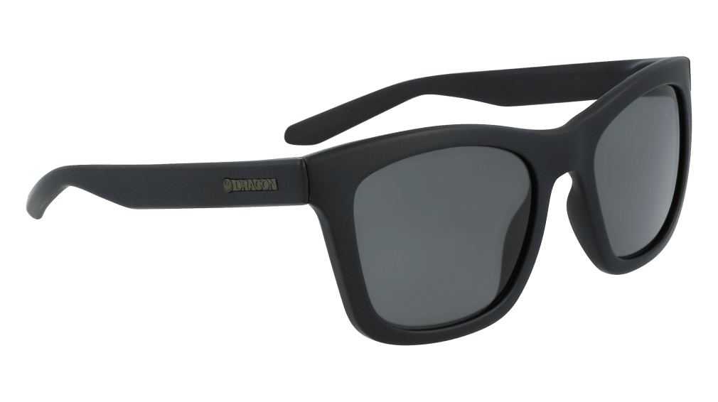 DRAGON Aria Matte Black - Lumalens Smoke Sunglasses SUNGLASSES - Dragon Sunglasses Dragon 
