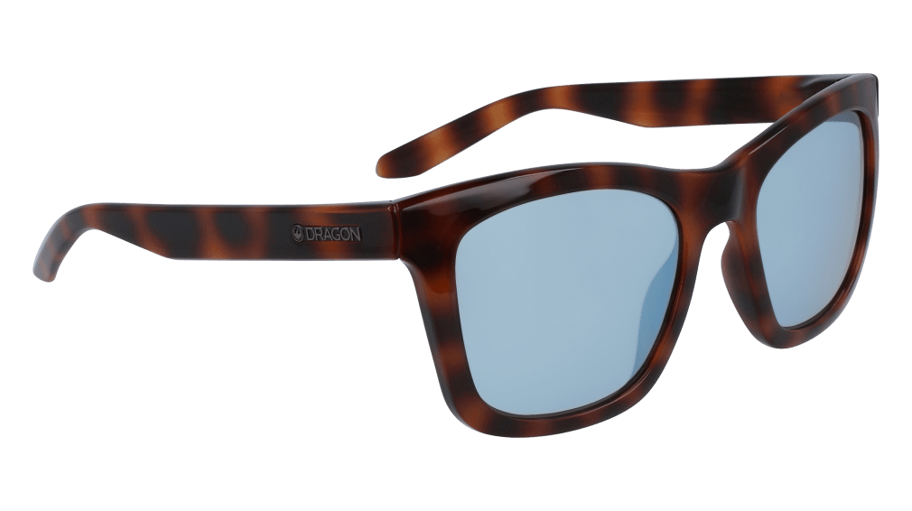 DRAGON Aria Shiny Soft Tortoise - Lumalens Sky Blue Ion Sunglasses SUNGLASSES - Dragon Sunglasses Dragon 