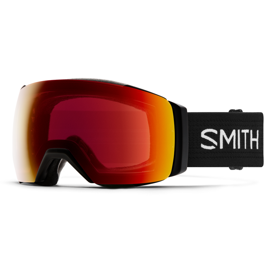 SMITH I/O Mag XL Black - ChromaPop Sun Red Mirror + ChromaPop Storm Yellow Flash Snow Goggle