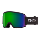 SMITH Squad Black - ChromaPop Sun Green Mirror + Yellow Snow Goggle