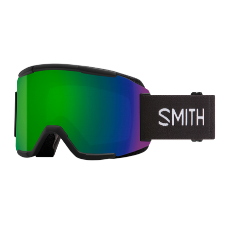 SMITH Squad Black - ChromaPop Sun Green Mirror + Yellow Snow Goggle