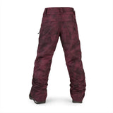 VOLCOM Frochickidee Insulated Snowboard Pants Girl's Acid Merlot 2022 Youth Snow Pants Volcom 