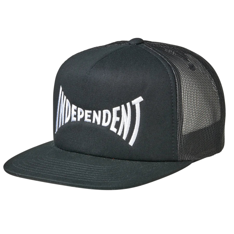 INDEPENDENT Span Mesh Trucker Hat Black Men's Hats Independent 