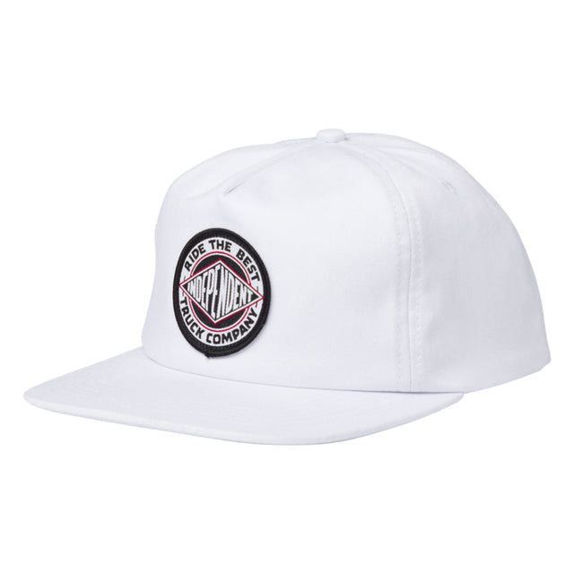 INDEPENDENT BTG Summit Unstructured Snapback Hat White Men's Baseball Hats Independent 