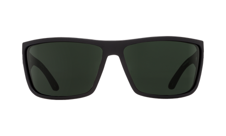 SPY Rocky Matte Black - HD Plus Grey Green Polarized Sunglasses