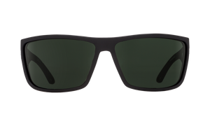 SPY Rocky Matte Black - HD Plus Grey Green Polarized Sunglasses