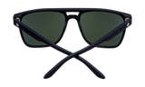 SPY Czar Soft Matte Black - HD Plus Grey Green Sunglasses