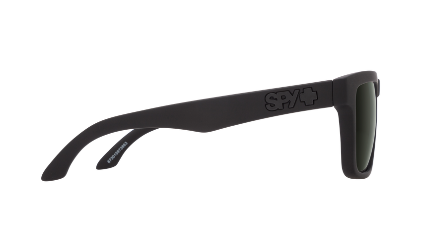 SPY Helm Soft Matte Black - HD Plus Grey Green Sunglasses