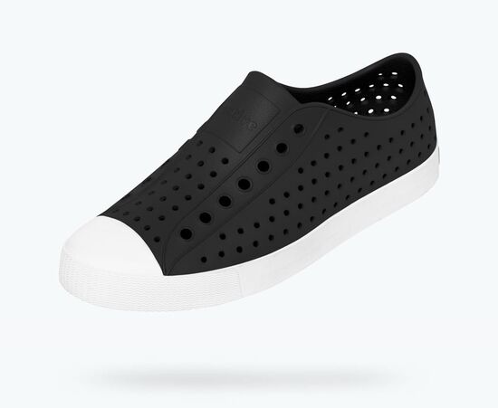 NATIVE Jefferson Adult Shoes Jiffy Black/Shell White