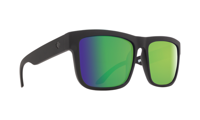 SPY Discord Matte Black - HD Plus Bronze With Green Spectra Polarized Sunglasses