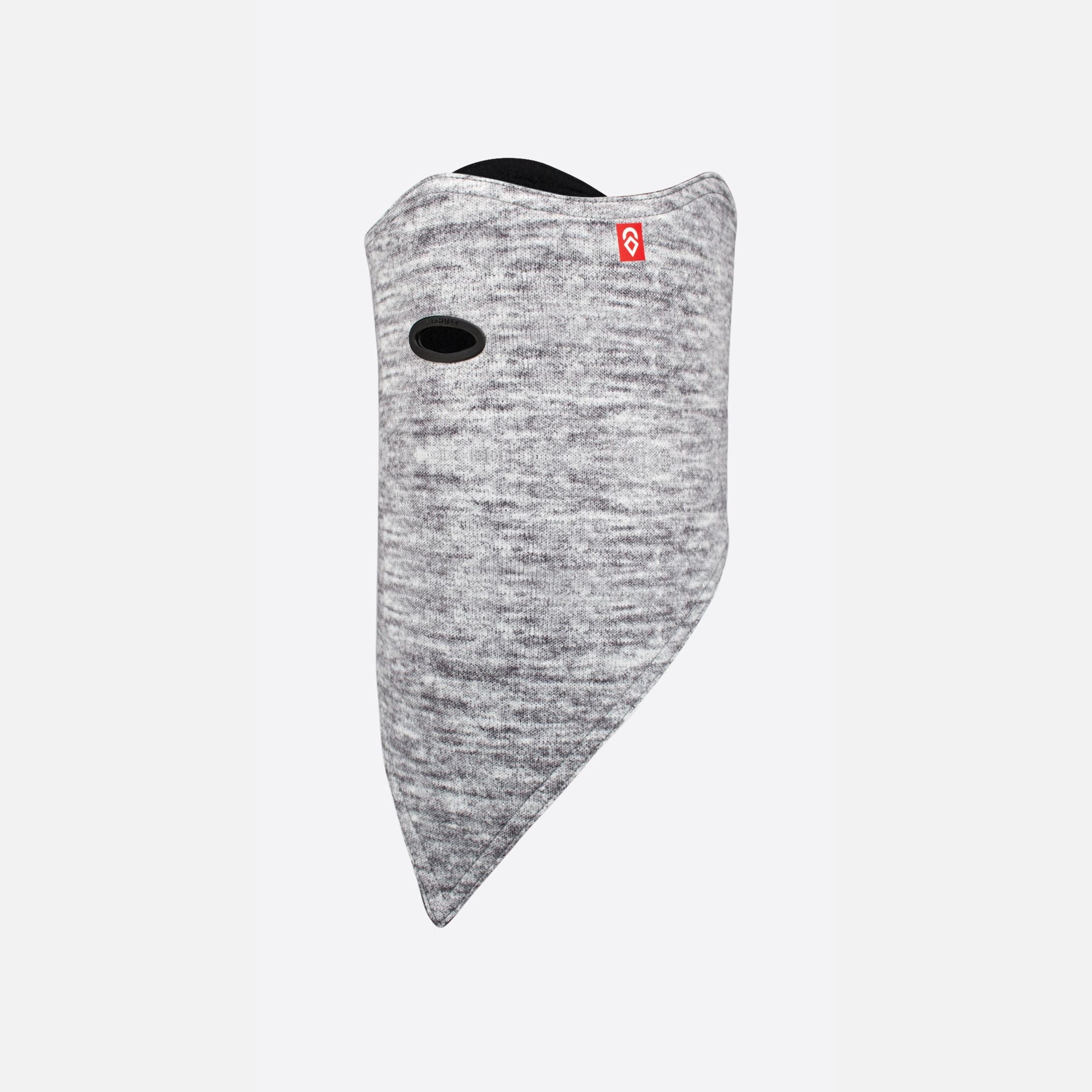 AIRHOLE Standard 10K Softshell Facemask Heather Grey Winter Face Masks Airhole 