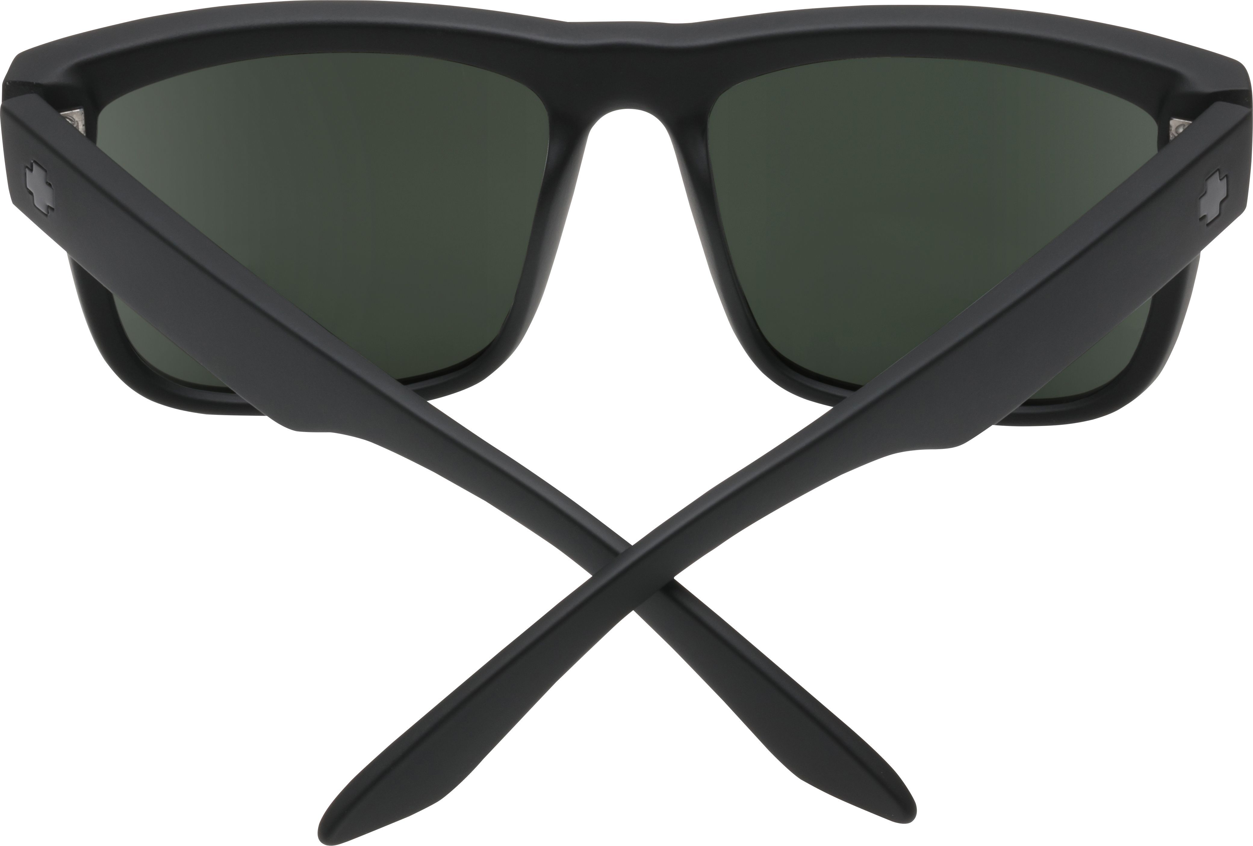 SPY Discord Soft Matte Black - Happy Grey Green Polarized