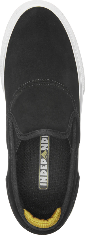 EMERICA Wino G6 Slip On X Independent Shoes Black Men's Skate Shoes Emerica 