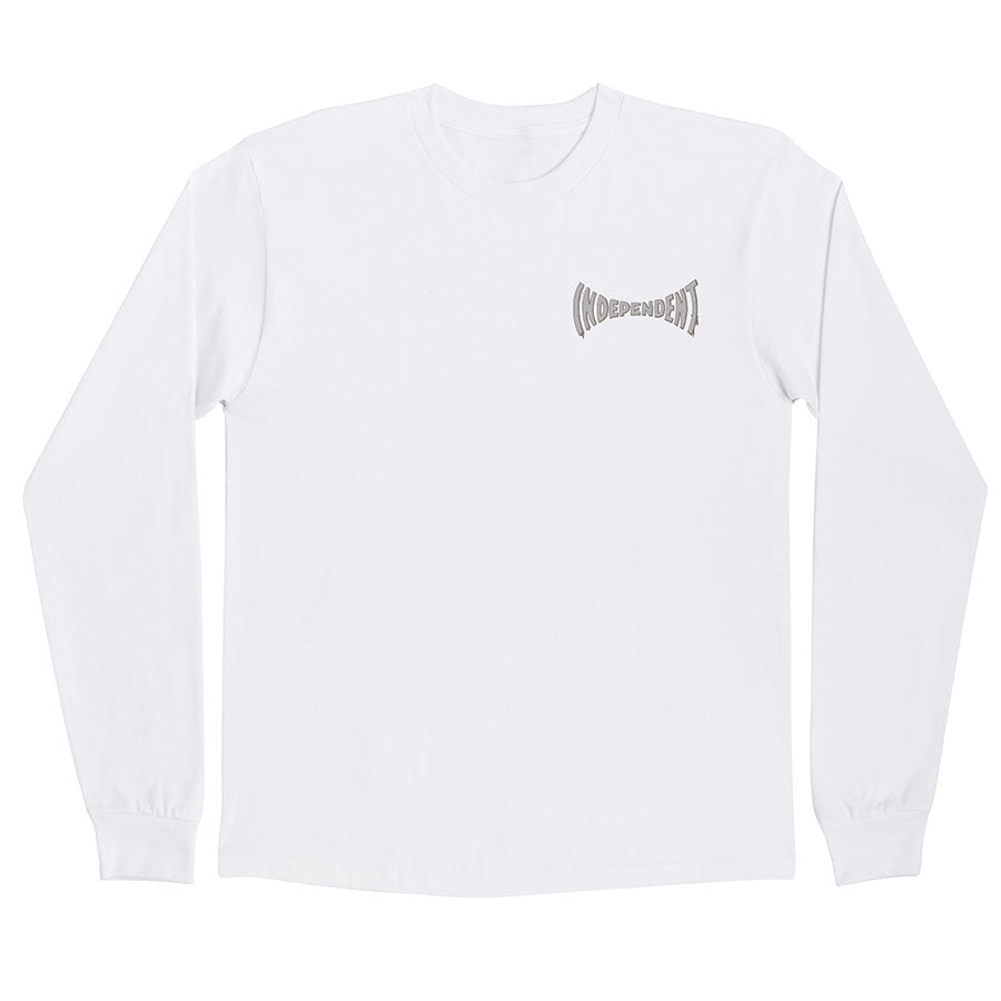INDEPENDENT Build To Grind Long Sleeve T-shirt White Men's Long Sleeve T-Shirts Independent 