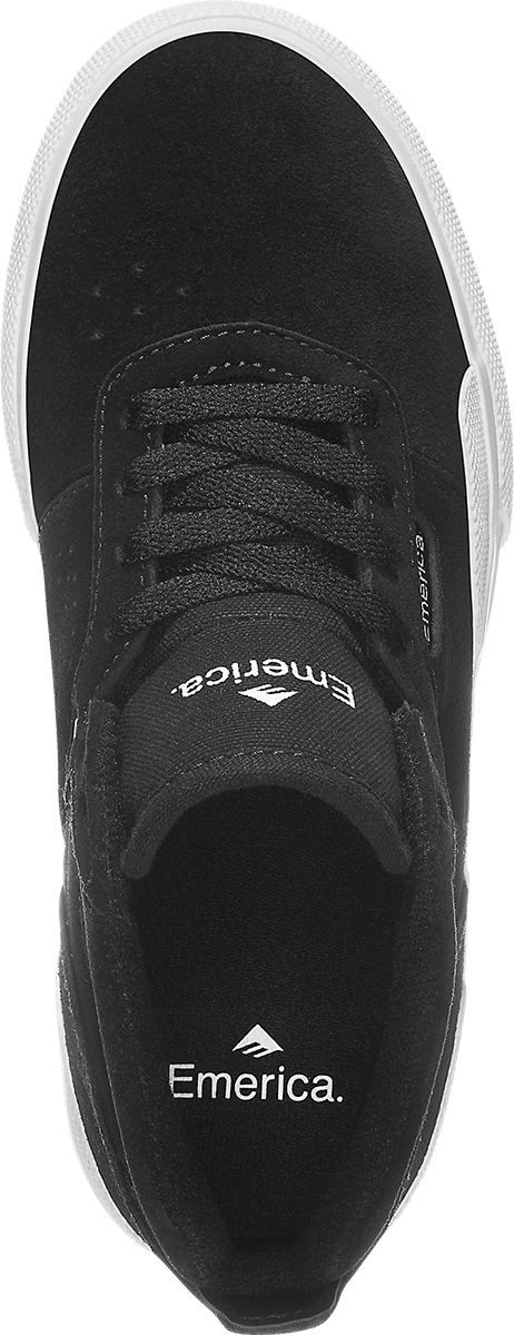 EMERICA Pillar Shoes Youth Black/White/Gold Youth and Toddler Skate Shoes Emerica 