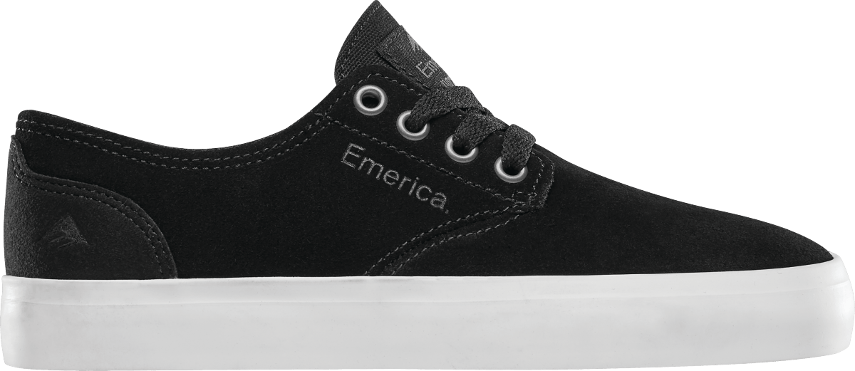 EMERICA Romero Laced Shoes Youth Black/White/Gum Youth and Toddler Skate Shoes Emerica 1 