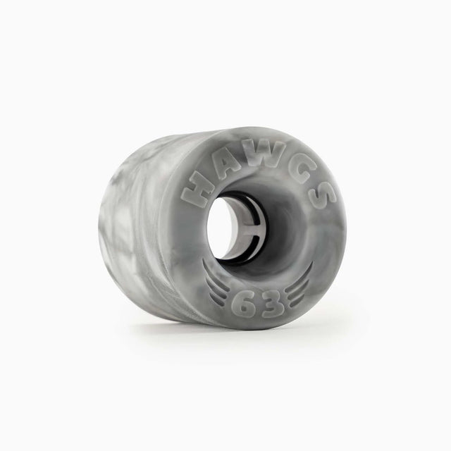 LANDYACHTZ 63mm Doozies Hawgs 78a Grey/White Longboard Wheels Longboard Wheels Landyachtz 