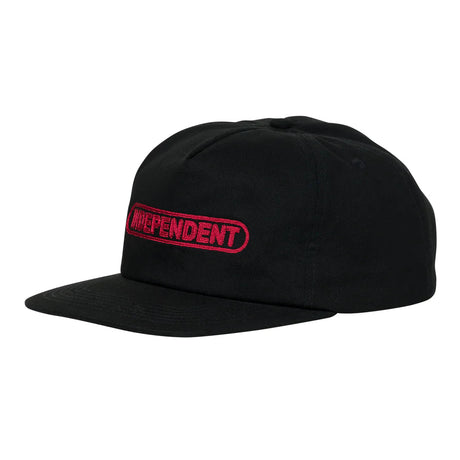 INDEPENDENT Baseplate Snapback Hat Black Men's Hats Independent 