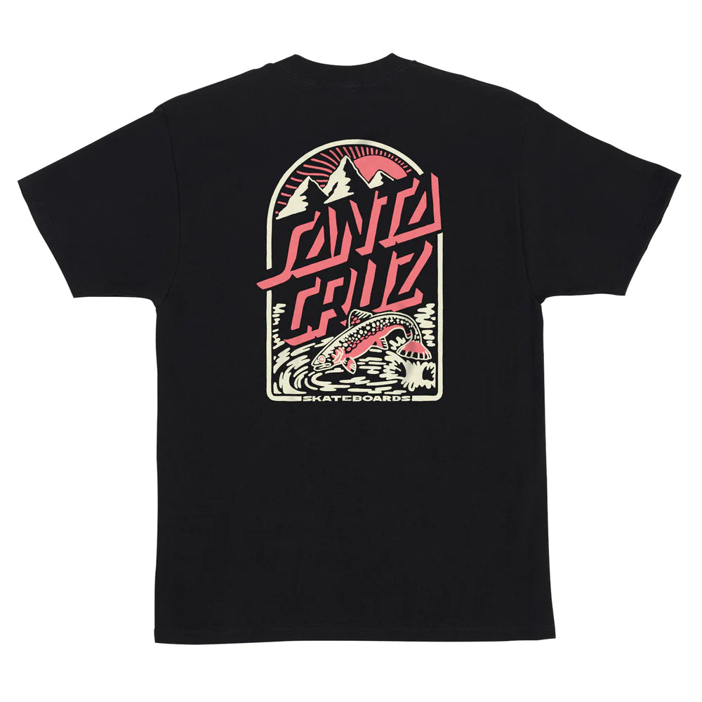 SANTA CRUZ Retreat T-Shirt Eco Black Men's Short Sleeve T-Shirts Santa Cruz 