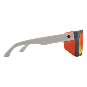 SPY Helm Tech Dark Gray Tan - Happy Gray Green Red Spectra Mirror Sunglasses Sunglasses Spy 