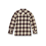 VOLCOM Girls Getting Rad Plaid Long Sleeve Flannel Espresso Girl's Long Sleeve T-shirts Volcom 