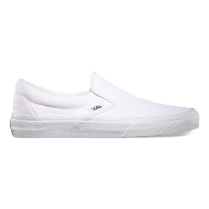 VANS Classic Slip On Shoes True White